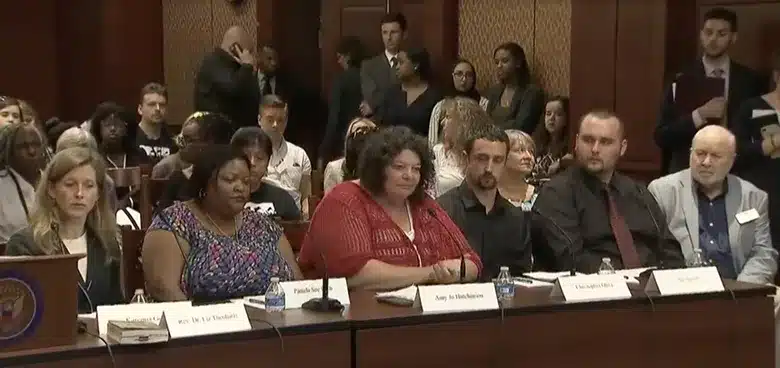 Low-income activists testifying before Congress